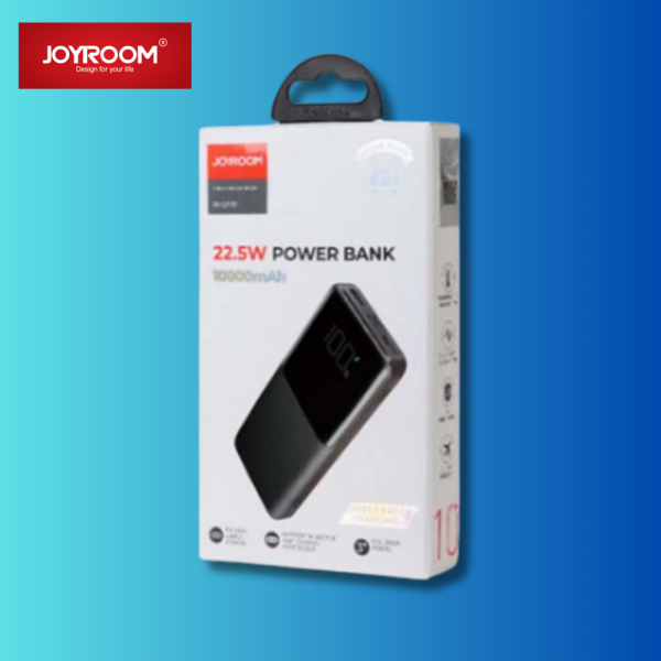 JR-QP191 10000mah 22.5W fast charging power bank with LCD display - Image 2